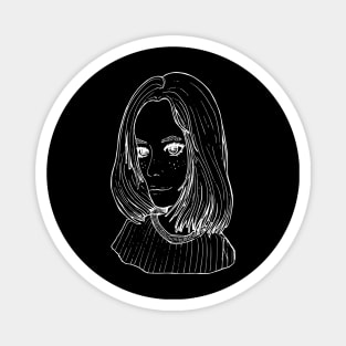 Portrait line art Magnet